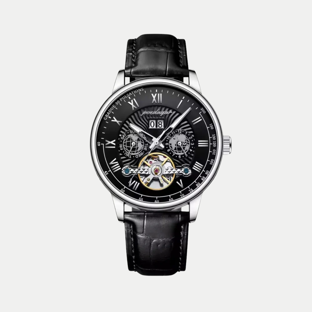 Orologio da uomo Regent Obscura Breckmont con quadrante multistrato open-heart