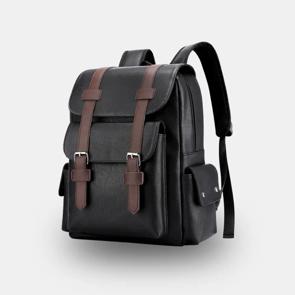 Zaino Blackwell in pelle Breckmont da uomo, vista frontale