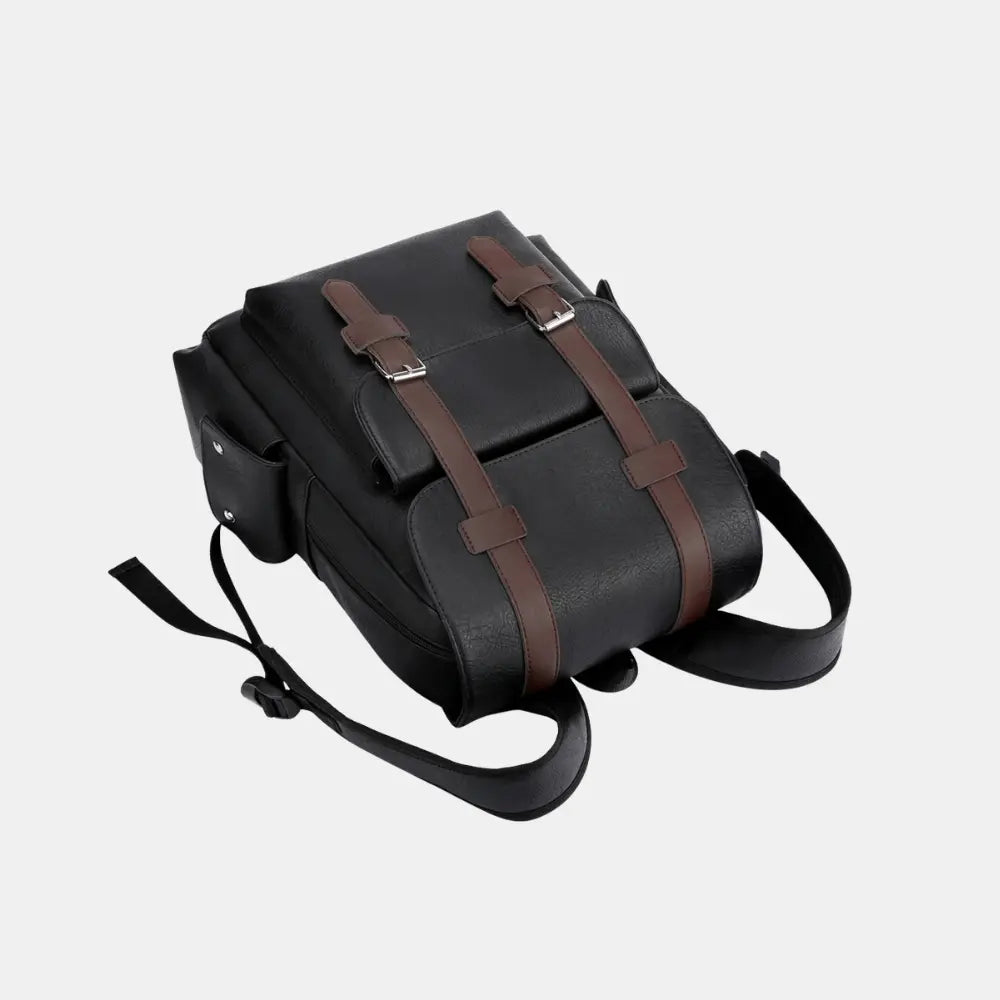 Zaino Blackwell in pelle Breckmont, ferramenta in metallo resistente