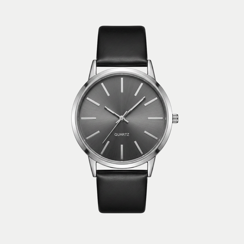 Orologio da uomo Camden Onice Breckmont con quadrante nero e cinturino in pelle