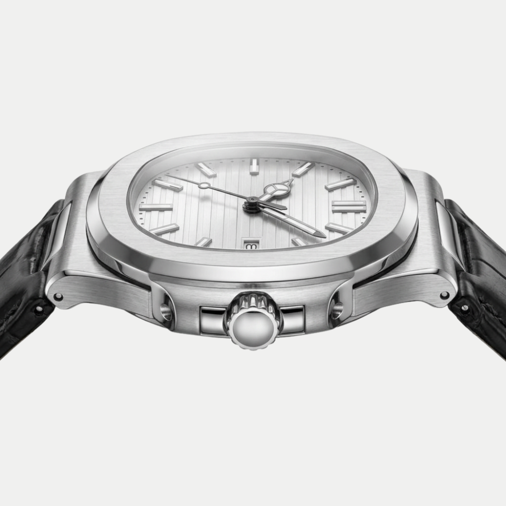Orologio Halden Acciaio Avorio con cassa ottagonale in acciaio