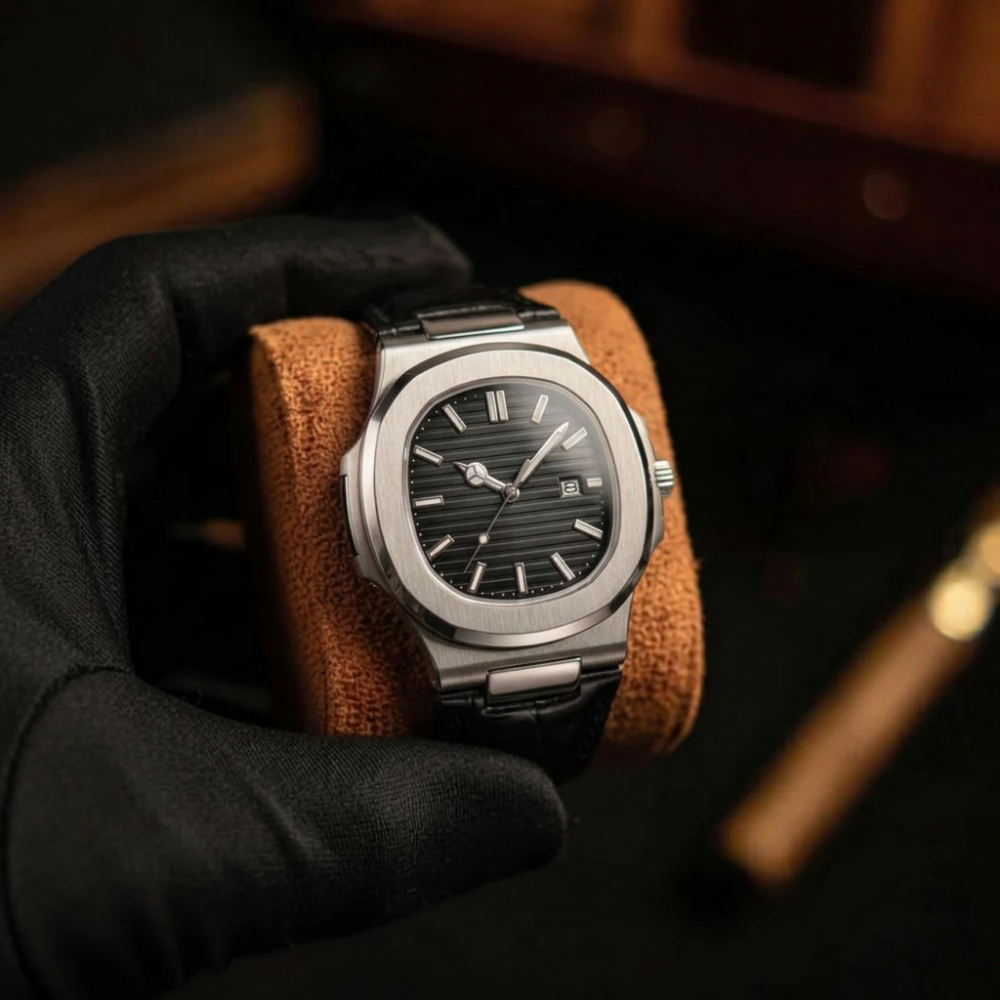 Orologio da uomo Halden Acciaio Onice Breckmont, vista completa