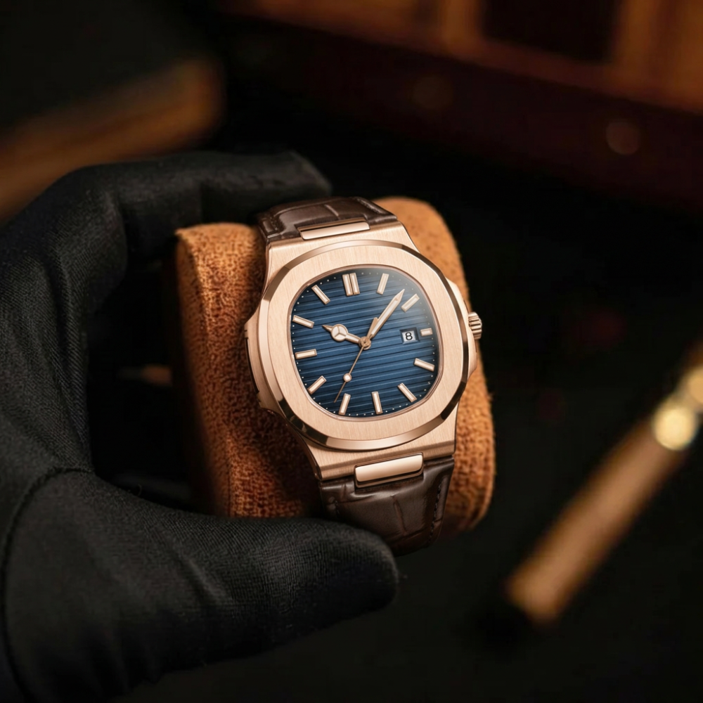 Orologio da uomo Halden Oro Rosa Atlantico Breckmont, vista completa