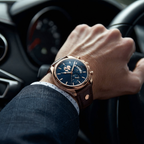 Orologio Meridian Oro Rosa Atlantico Breckmont, vista laterale