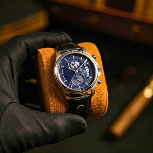 Orologio da uomo Meridian Acciaio Atlantico Breckmont, vista completa