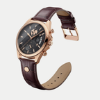 Meridian Oro Rosa Notturno Breckmont con cinturino in vera pelle