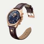 Meridian Oro Rosa Atlantico Breckmont con cinturino in vera pelle