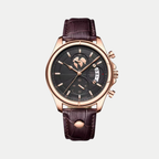 Orologio da uomo Meridian Oro Rosa Notturno Breckmont con quadrante scuro