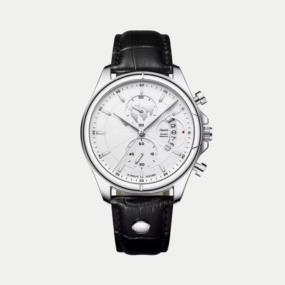 Orologio da uomo Meridian Acciaio Avorio Breckmont con quadrante avorio