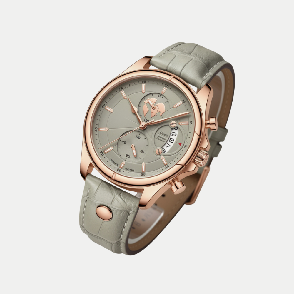 Orologio Meridian Oro Rosa Cenere con cassa in tonalità oro rosa