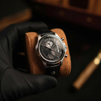 Orologio da uomo Meridian Acciaio Ossidiana Breckmont, vista completa
